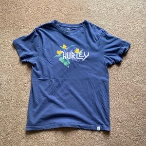 Hurley Blue Short Sleeve Tee Casual Graphic